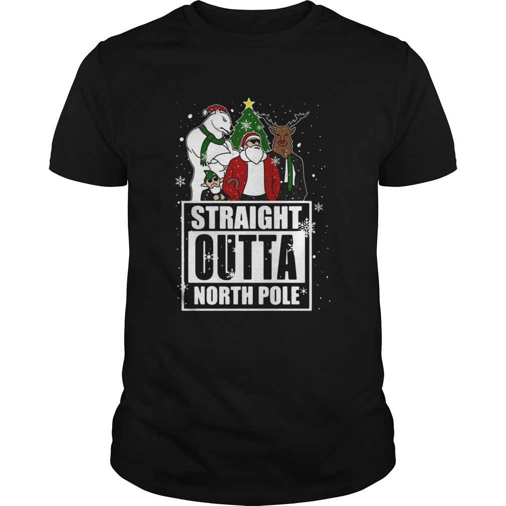 Straight Outta North Pole Christmas shirt