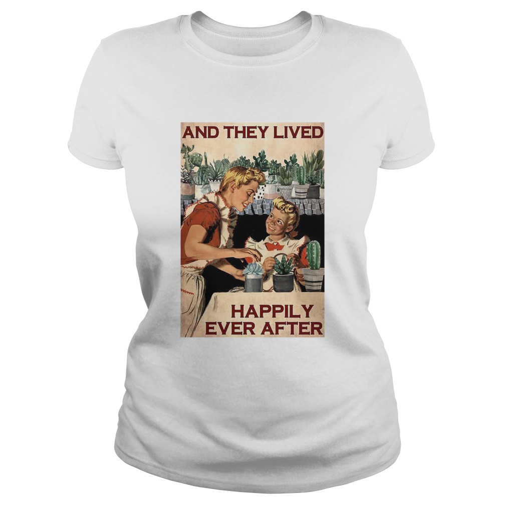 Succulent Mom And Daughter And They Lived Happily Ever After Poster Classic Ladies