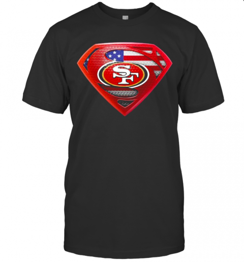 Superman San Francisco 49Ers American Flag T-Shirt