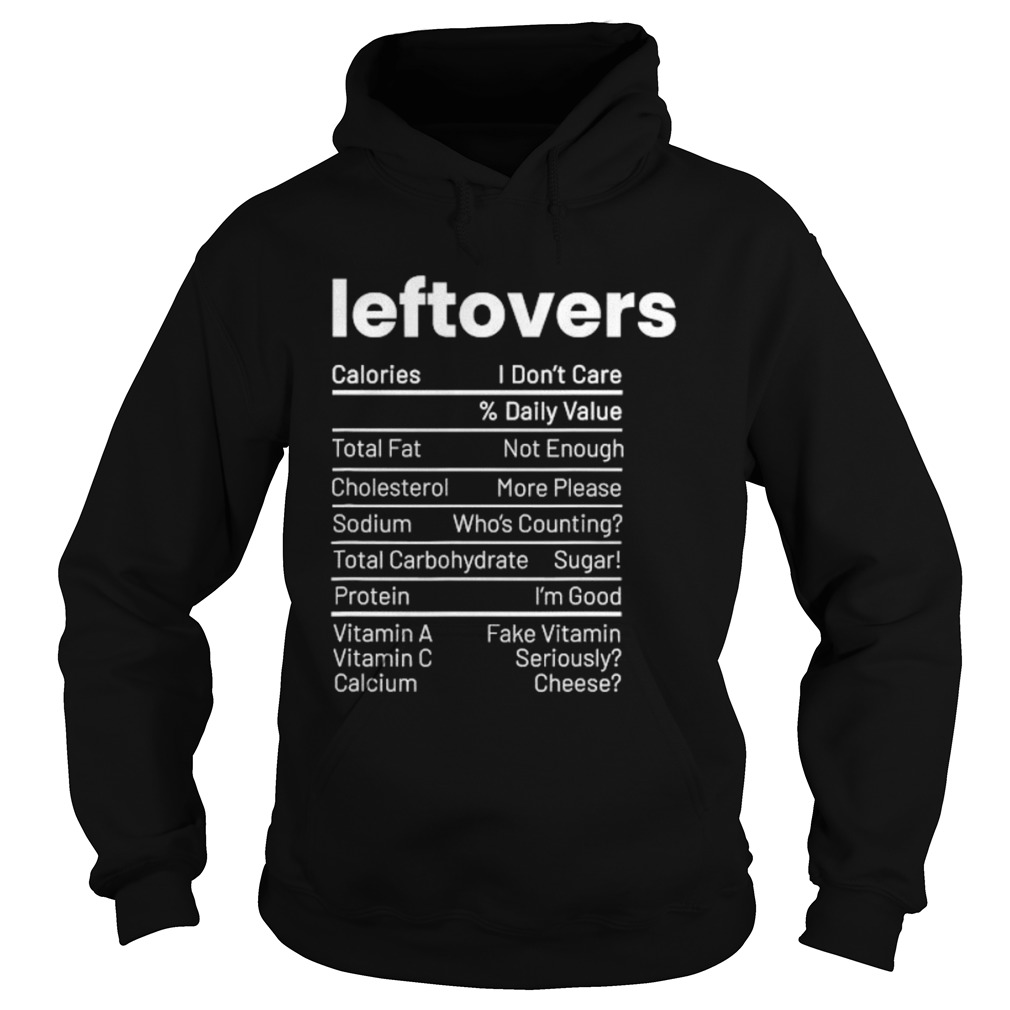 Thanksgiving leftovers food nutrition facts anti vegan Hoodie