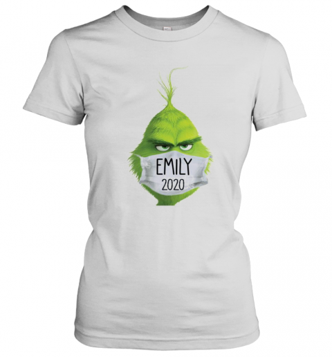 The Grinch Face Mask Emily 2020 Christmas T-Shirt Classic Women's T-shirt