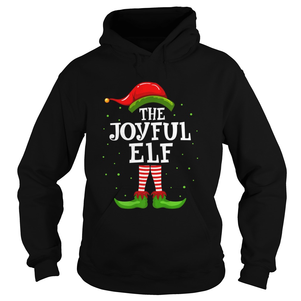 The Joyful Elf Christmas Matching Family Pajama Costume Hoodie