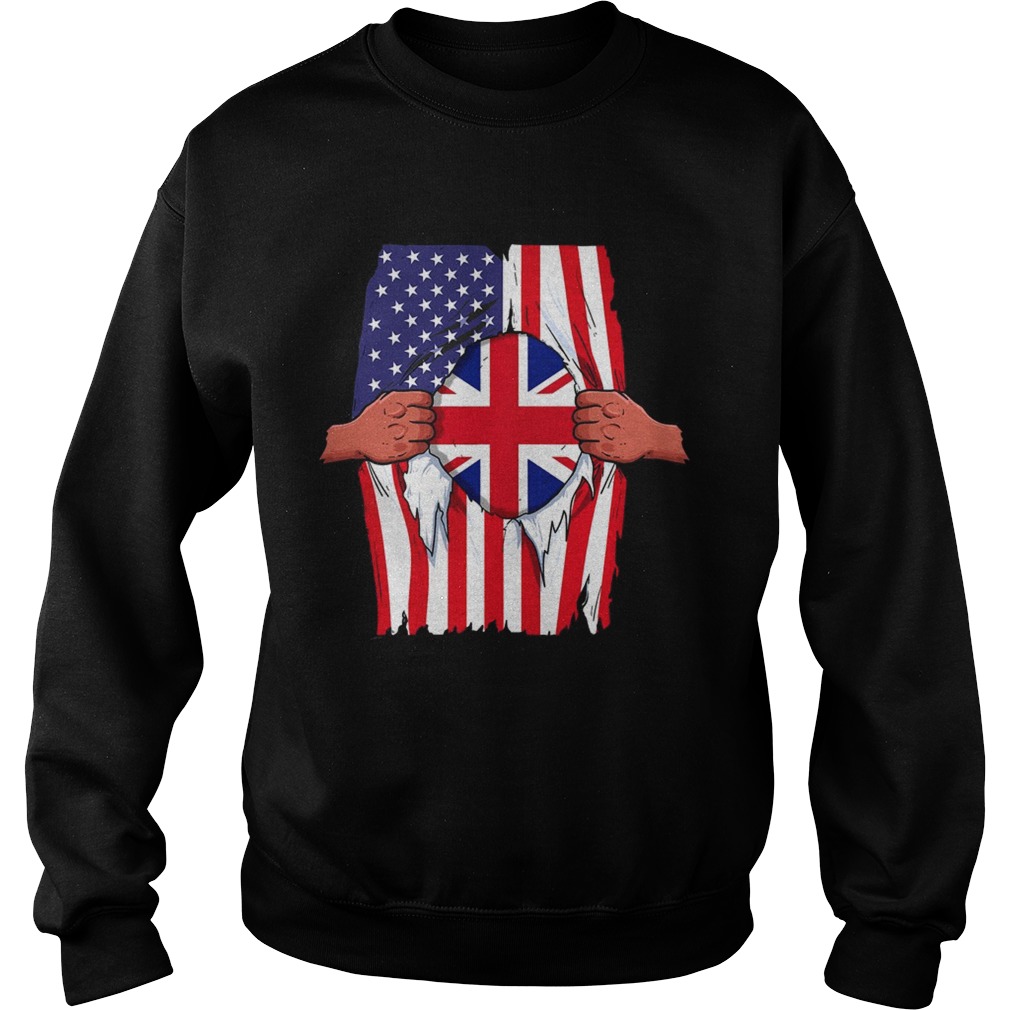 United Kingdom Flag Inside Me Home British American Sweatshirt