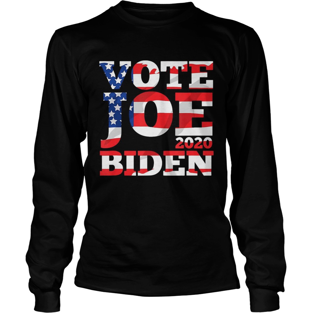 Vote Joe Biden 2020 American Flag Long Sleeve