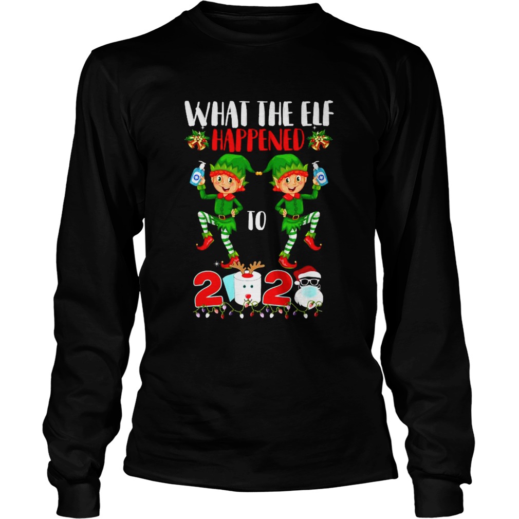 What The Elf Happened To 2020 Toilet Paper Santa Clause Face Mask Merry Christmas Long Sleeve