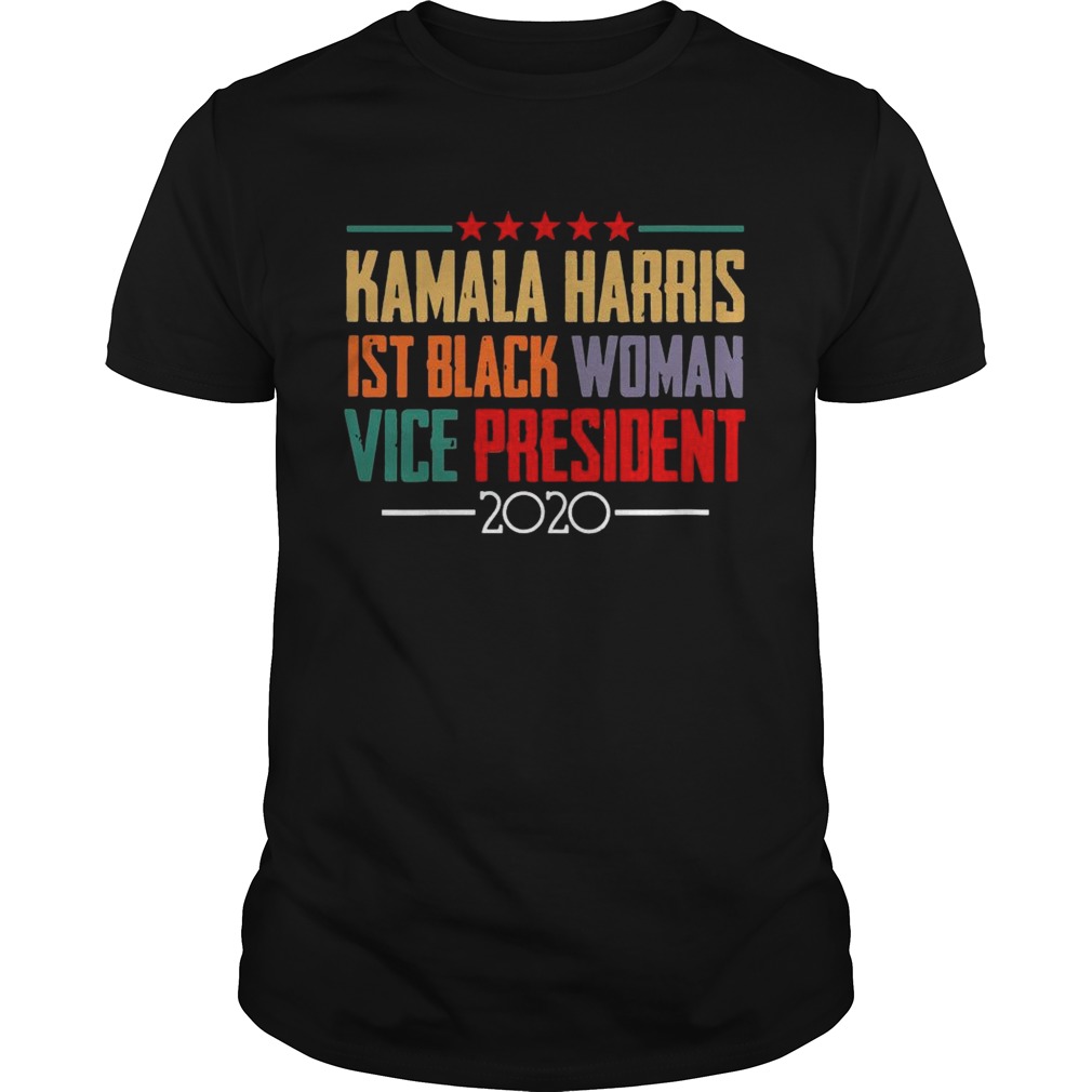 Womens Kamala Harris 1st Black Vice President 2020 shirt