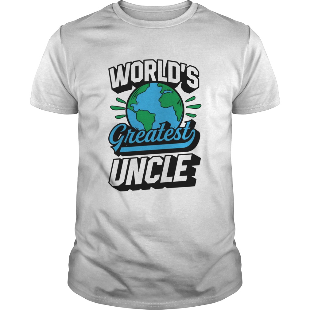 Worlds Greatest Uncle Planet Earth Black shirt