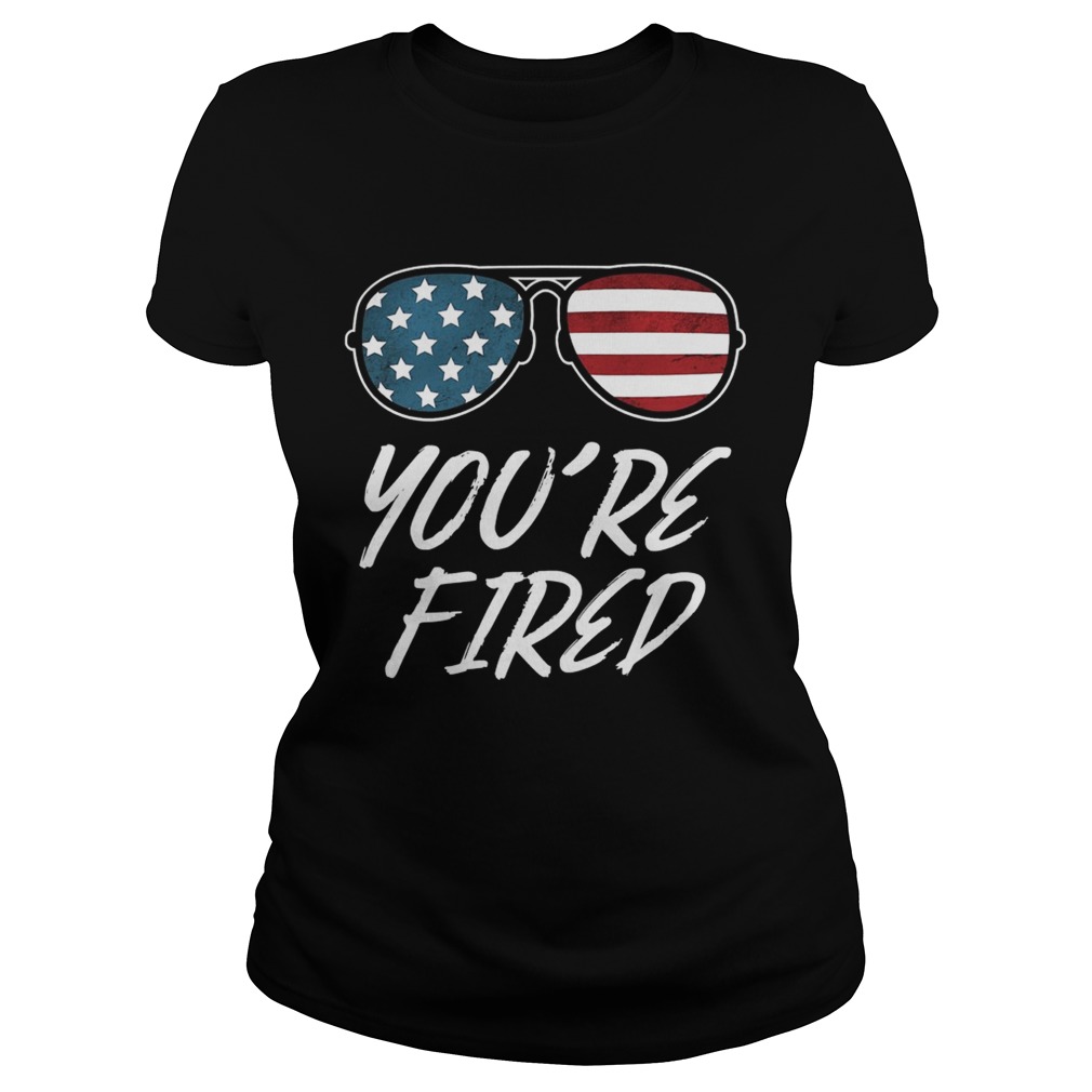 Youre Fired Glass American Flag Classic Ladies