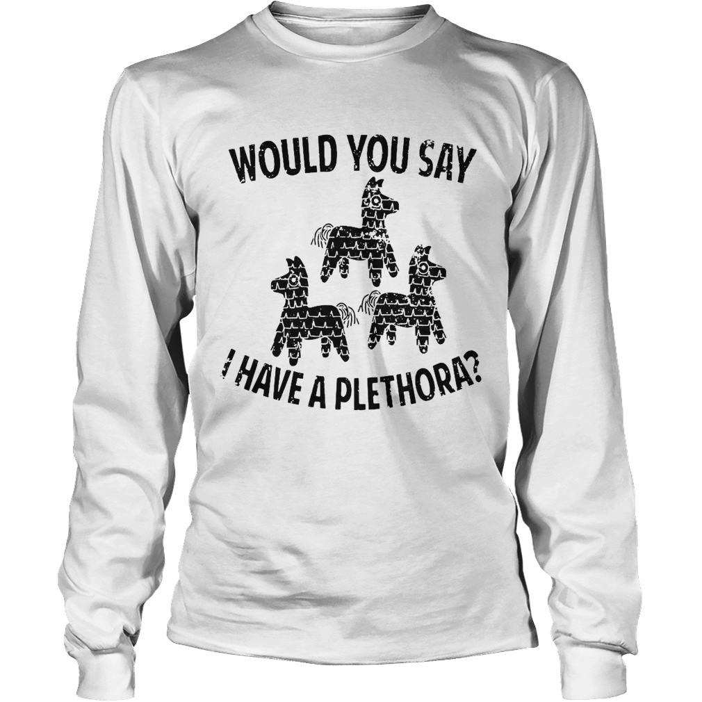 1606799410Would You Say I Have A Plethora Three Amigos Long Sleeve