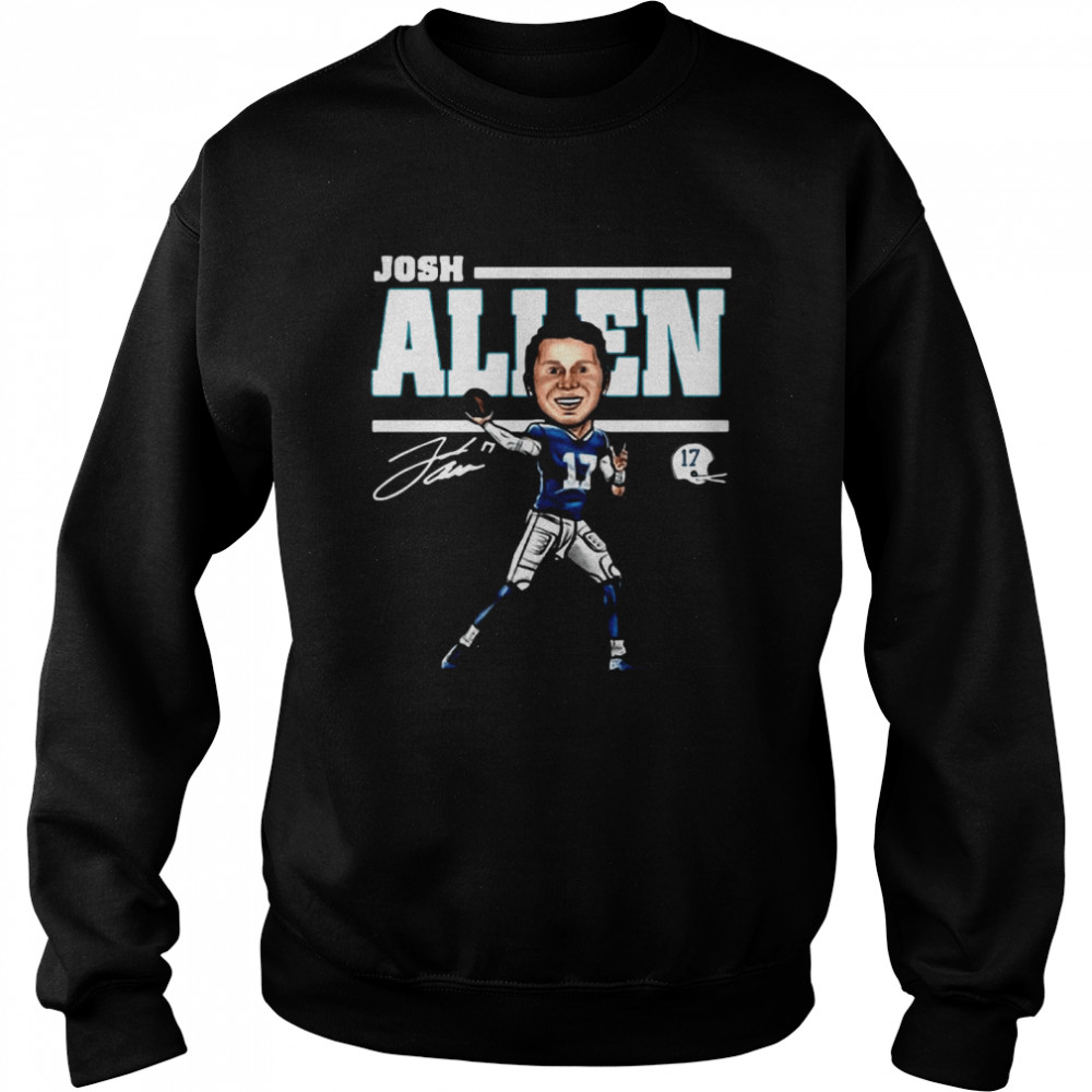 17 Josh Allen Buffalo Bills signature Unisex Sweatshirt