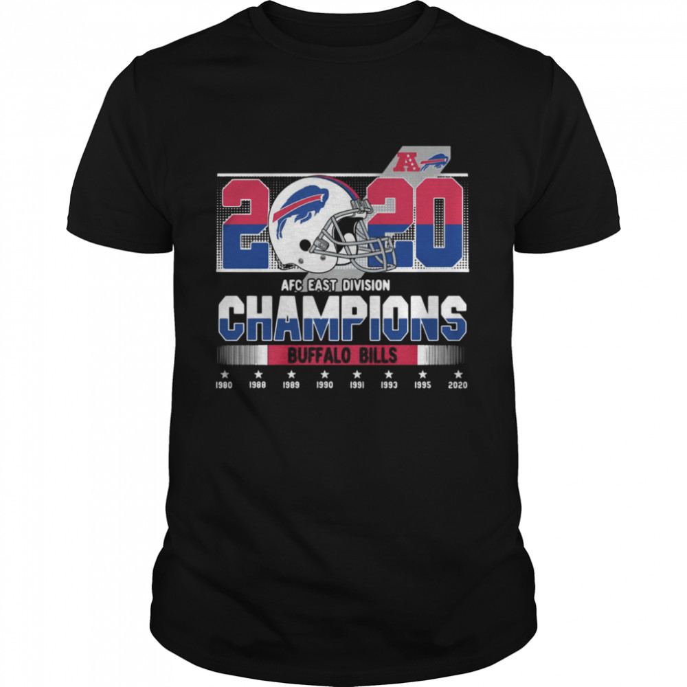 2020 Afc East Division Champions Buffalo Bills 1980 1988 1989 1990 shirt