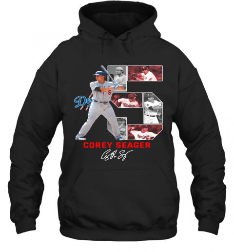 5 Corey Seager Los Angeles Dodgers Signature T-Shirt Unisex Hoodie