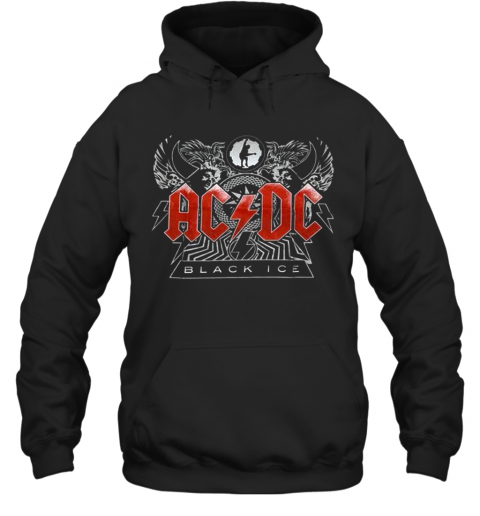 AC DC Rock And Roll Band Black Ice T-Shirt Unisex Hoodie