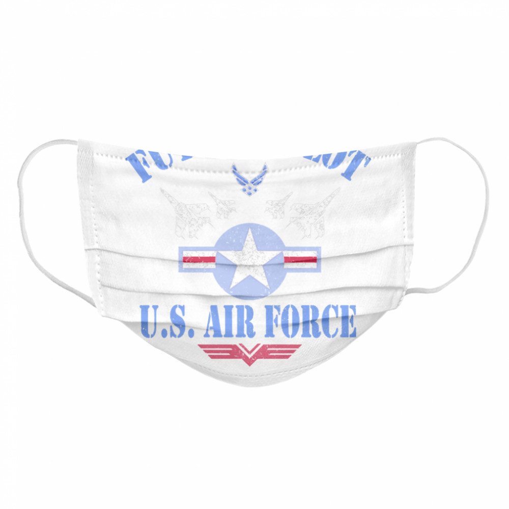 Air Force Future Pilot Aircrew Wings Veterans Patriotic Cloth Face Mask