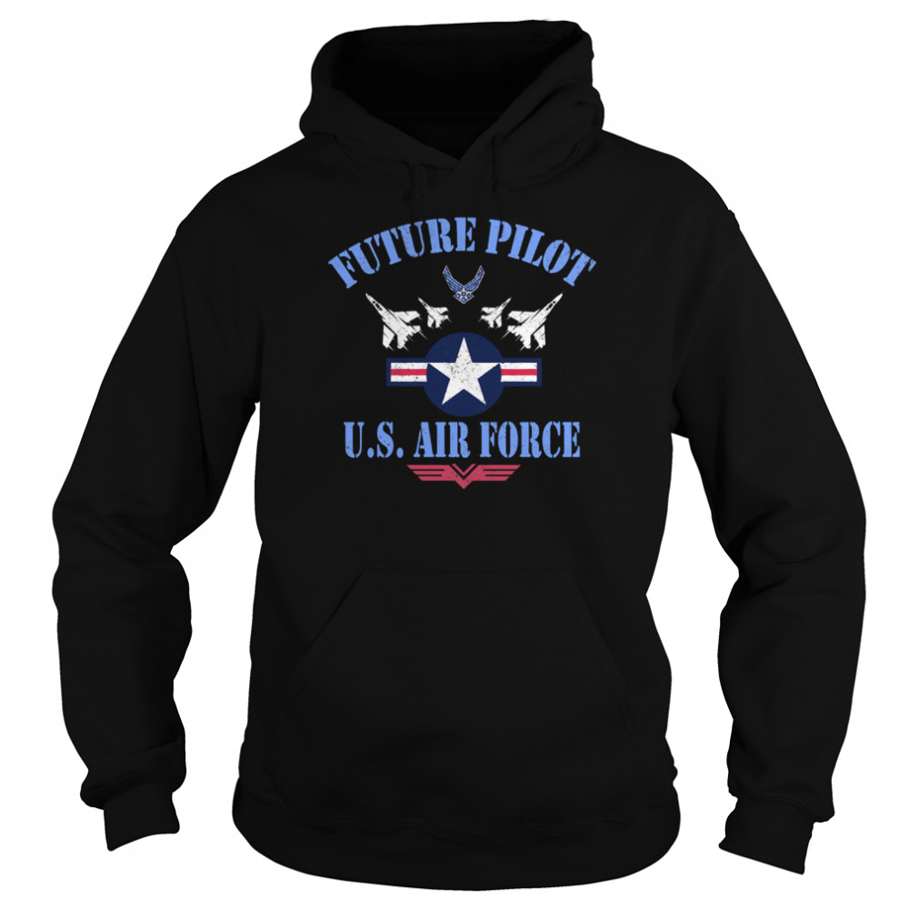 Air Force Future Pilot Aircrew Wings Veterans Patriotic Unisex Hoodie