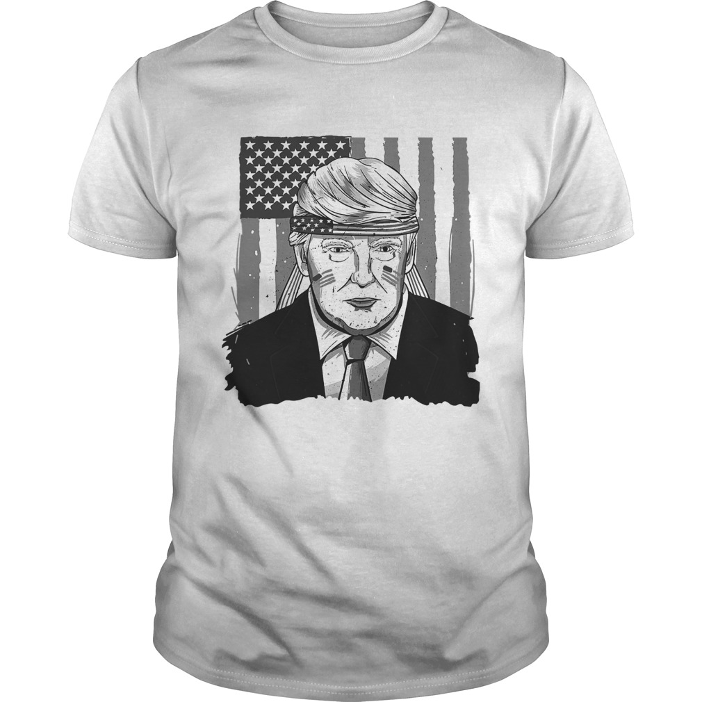 America Ribbon Usa Flag Donald Trump 2020 Graphic shirt