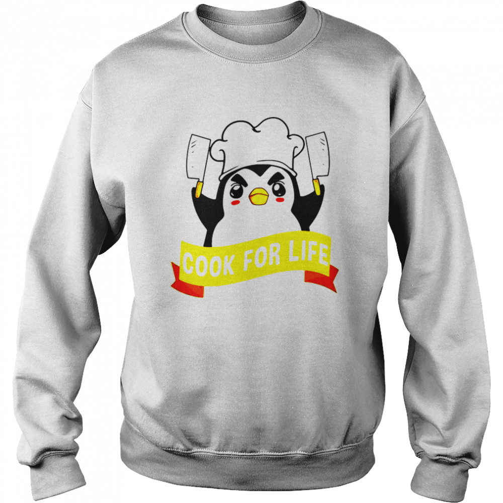 Anime Kawaii Penguin Chef Cook For Life Unisex Sweatshirt