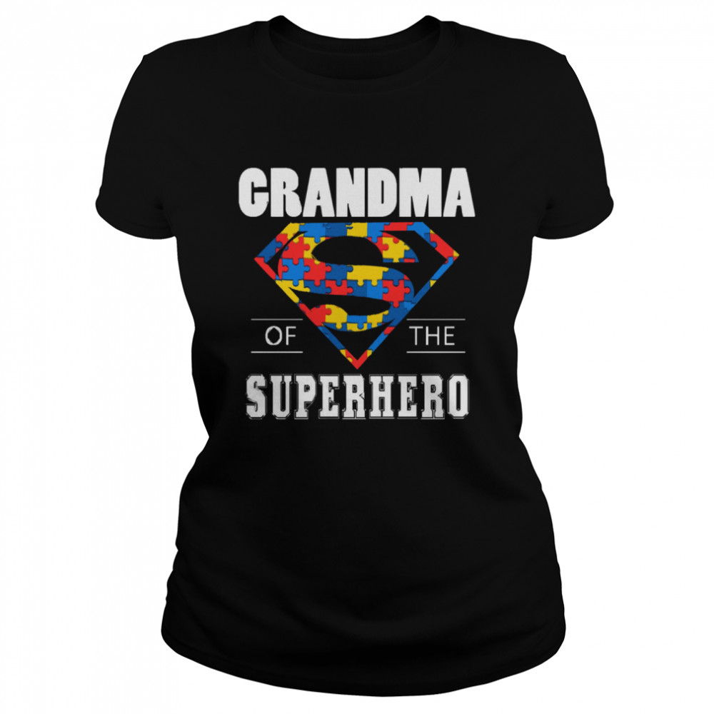 Autism Superman Grandma Of The Superhero Classic Women's T-shirt