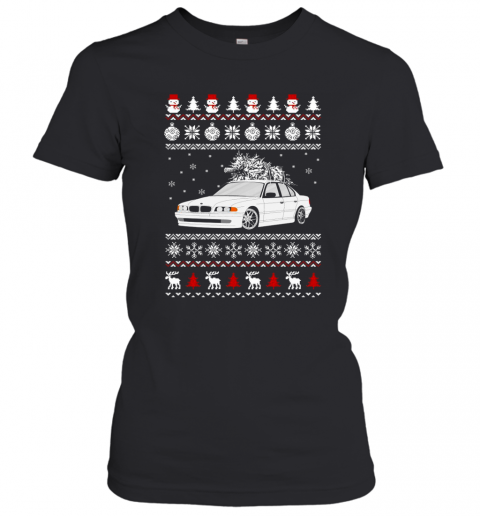 BMW E38 Ugly Christmas T-Shirt Classic Women's T-shirt