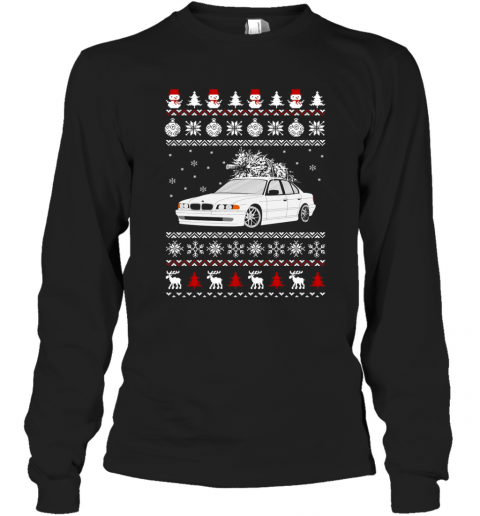 BMW E38 Ugly Christmas T-Shirt Long Sleeved T-shirt 