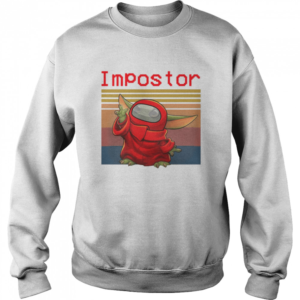Baby Yoda Impostor Among Us Vintage Unisex Sweatshirt