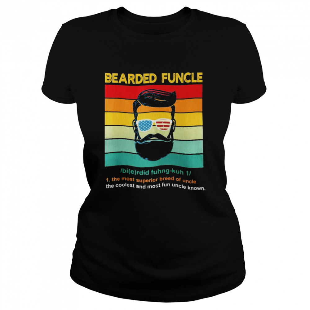 Bearded funcle vintage Classic Women's T-shirt