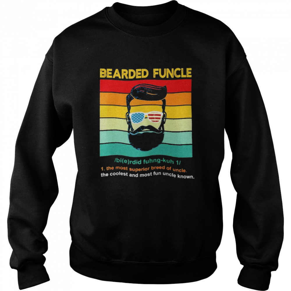 Bearded funcle vintage Unisex Sweatshirt