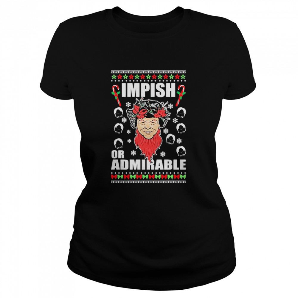 Belsnickel Impish Or Admirable ugly Christmas Classic Women's T-shirt