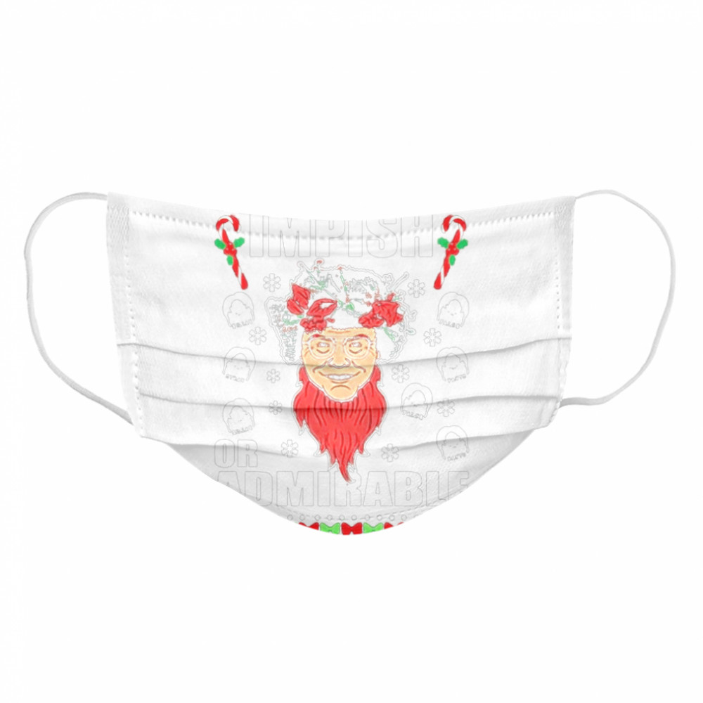Belsnickel Impish Or Admirable ugly Christmas Cloth Face Mask