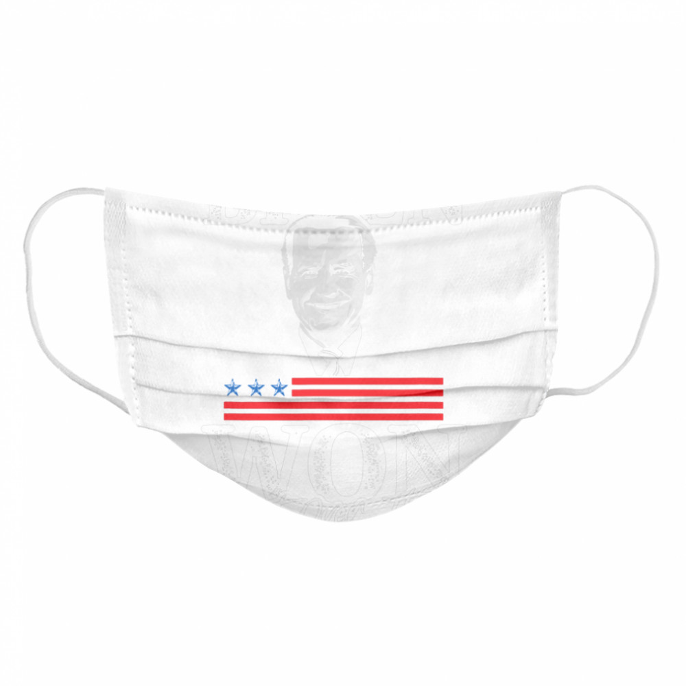 Biden Won Get Over It Trump Lost 2020 American Flag Cloth Face Mask