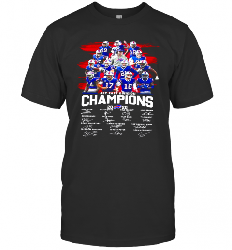 Bills AFC East Division Champions Signatures T-Shirt