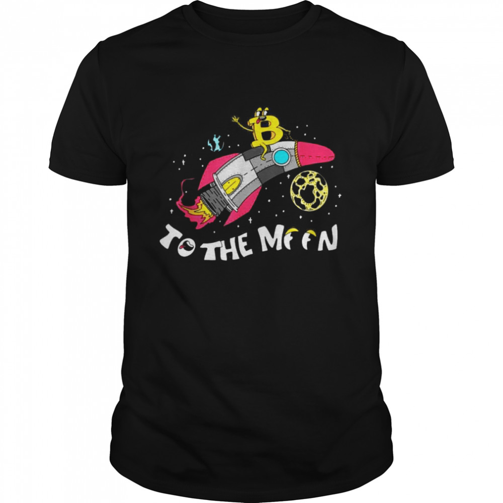 Bitcoin To The Moon Bitcoin Rocket shirt