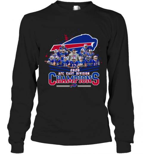 Buffalo Bills 2020 Afc East Division Champions T-Shirt Long Sleeved T-shirt 