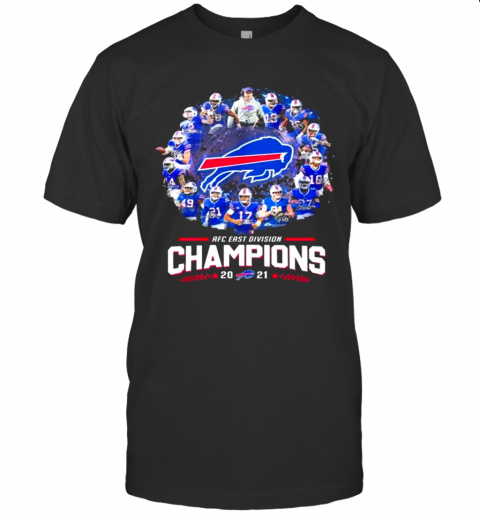 Buffalo Bills AFC East Division Champions 2021 Signatures T-Shirt