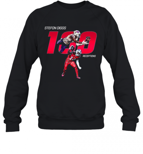 Buffalo Bills Stefon Diggs 100 Receptions T-Shirt Unisex Sweatshirt
