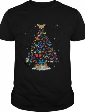 Butterfly christmas tree shirt