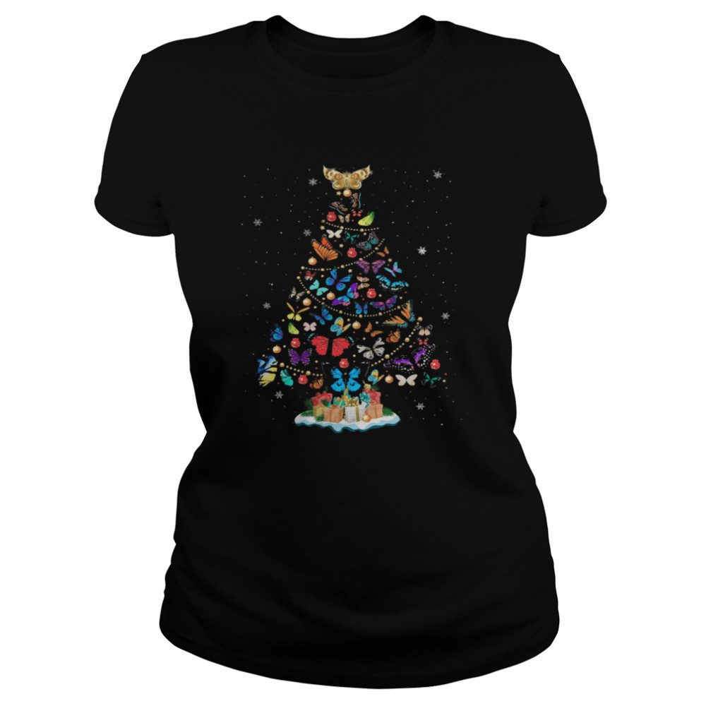 Butterfly christmas tree Classic Women's T-shirt