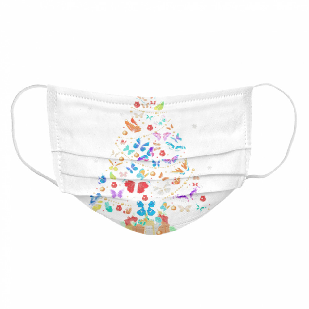 Butterfly christmas tree Cloth Face Mask