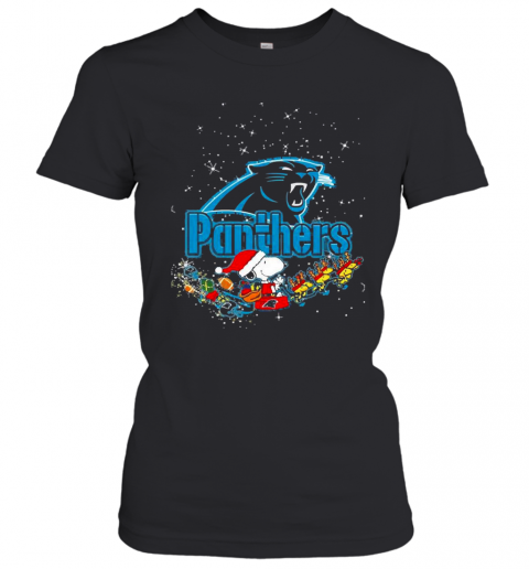 Carolina Panthers Snoopy Christmas T-Shirt Classic Women's T-shirt