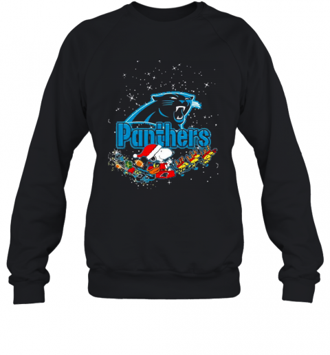 Carolina Panthers Snoopy Christmas T-Shirt Unisex Sweatshirt