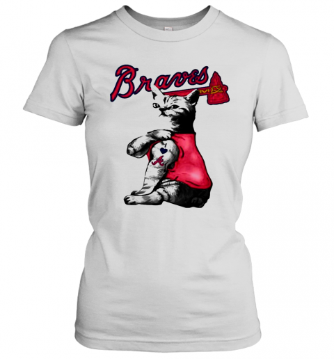 Cat Tattoo I Love Braves T-Shirt Classic Women's T-shirt