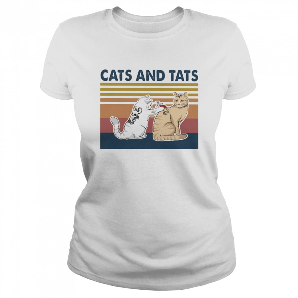 Cats And Tats Tattoo Vintage Classic Women's T-shirt
