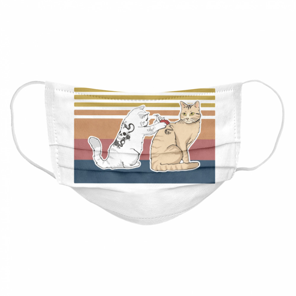 Cats And Tats Tattoo Vintage Cloth Face Mask