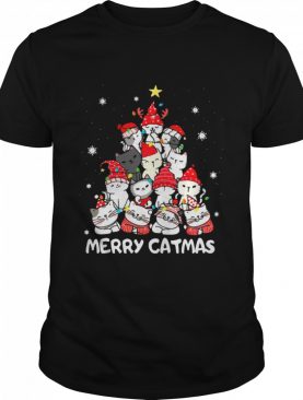 Cats Merry Catmas Merry Christmas Tree shirt
