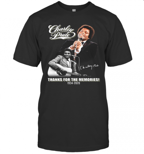 Charley Pride Thanks For The Memories 1934 2020 Signature T-Shirt