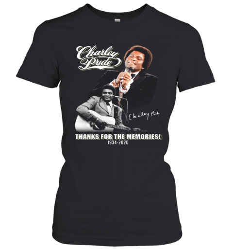 Charley Pride Thanks For The Memories 1934 2020 Signature T-Shirt Classic Women's T-shirt