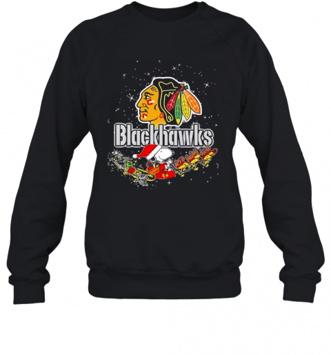 Chicago Blackhawks Snoopy Christmas T-Shirt Unisex Sweatshirt