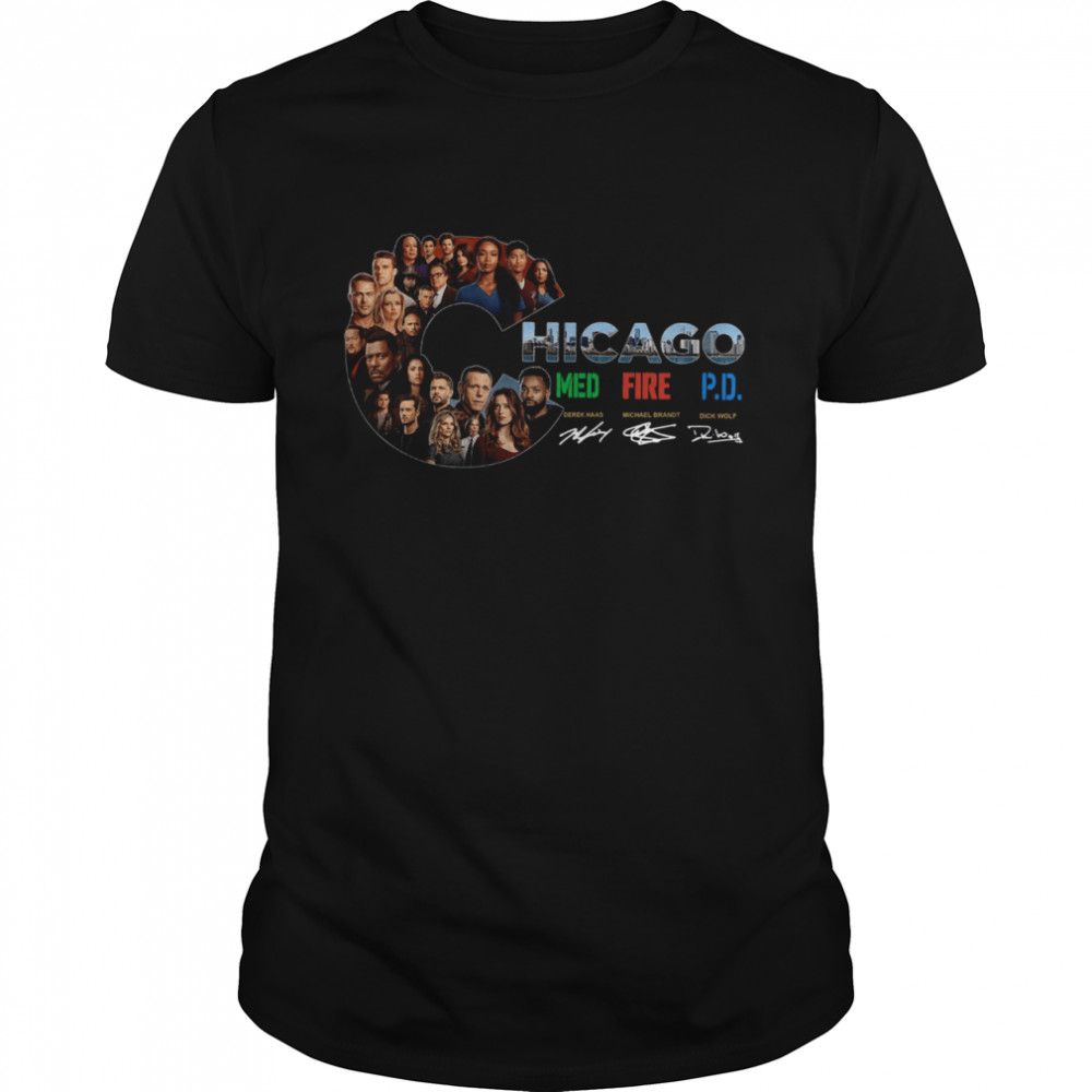 Chicago Med Fire PD Signatures shirt