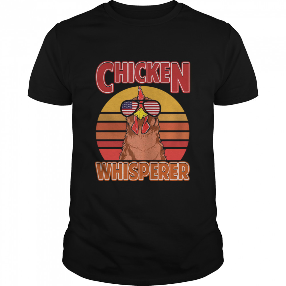 Chicken whisperer vintage sunset shirt