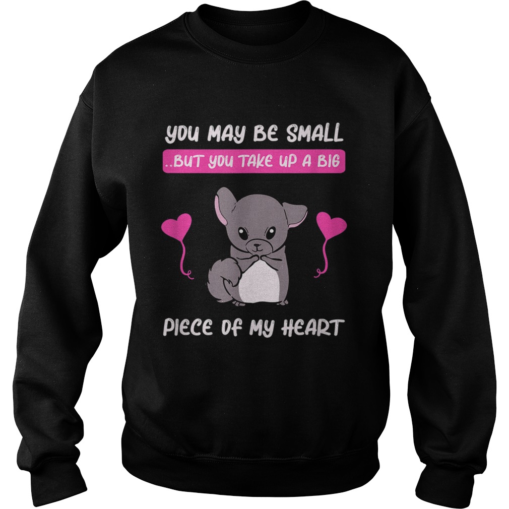 Chinchilla Mom Pet Rodent Chinchillas Love Heart Sweatshirt
